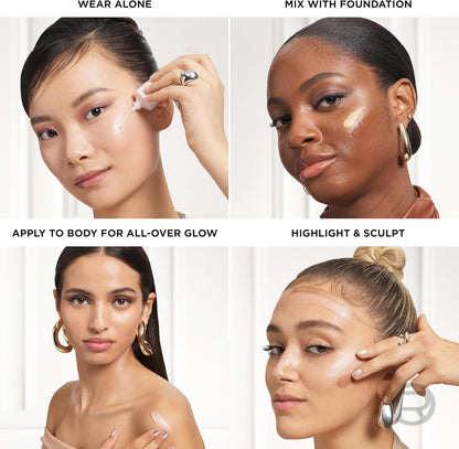 L'Oréal Paris Multi-Use Glow Enhancer, 24h Hydration with Shea Butter and Glycerin, for Face and Body, Paradise Lumi Glotion, Shade 903: Medium Glow