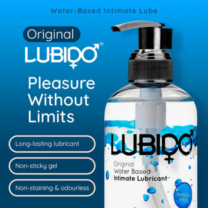 Lubido Original Water Based Paraben Free Intimate Gel Lube – 250ml (Pack of 2)