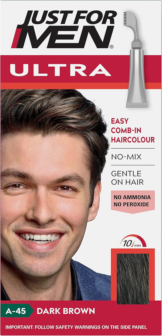 Just for Men Ultra, Hair Colour Dye, A45 Dark Brown