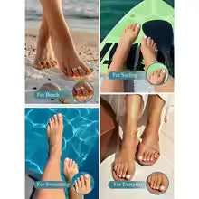 Bobisty 14K Gold Plated Toe Rings for Women Adjustable Toe Ring Non Tarnish