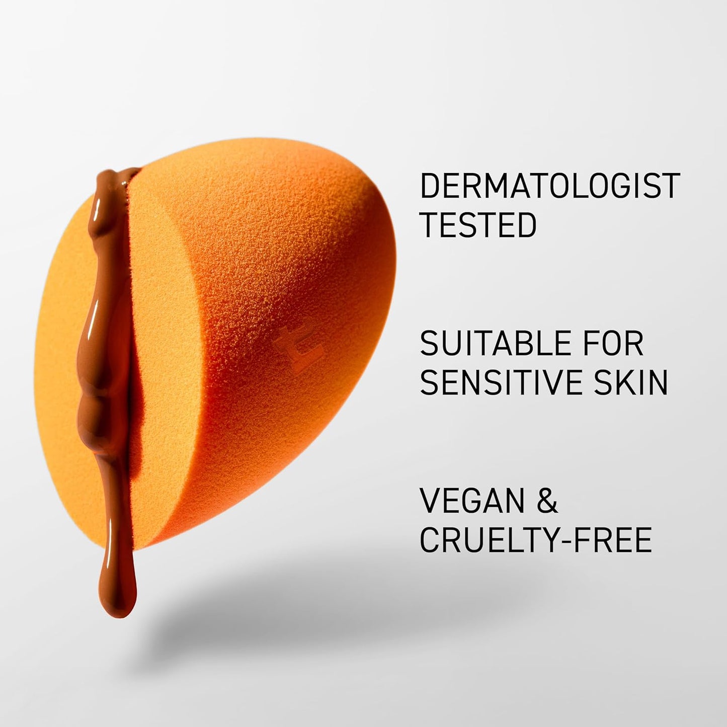 Real Techniques Miracle Complexion Sponge for Liquid & Cream Makeup, 3-Point Design for Seamless Application, Streak-Free Natural Dewy Finish, Latex-Free, Cruelty-Free, Vegan, Easy to Clean, 1 Count
