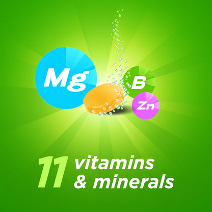 Berocca Vitamin C Effervescent Tablets, with Magnesium, Vitamin B12 & Vitamin B Complex, Orange Flavour
