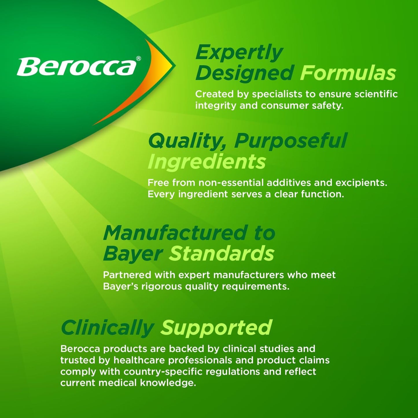 Berocca Vitamin C Effervescent Tablets, with Magnesium, Vitamin B12 & Vitamin B Complex, Orange Flavour
