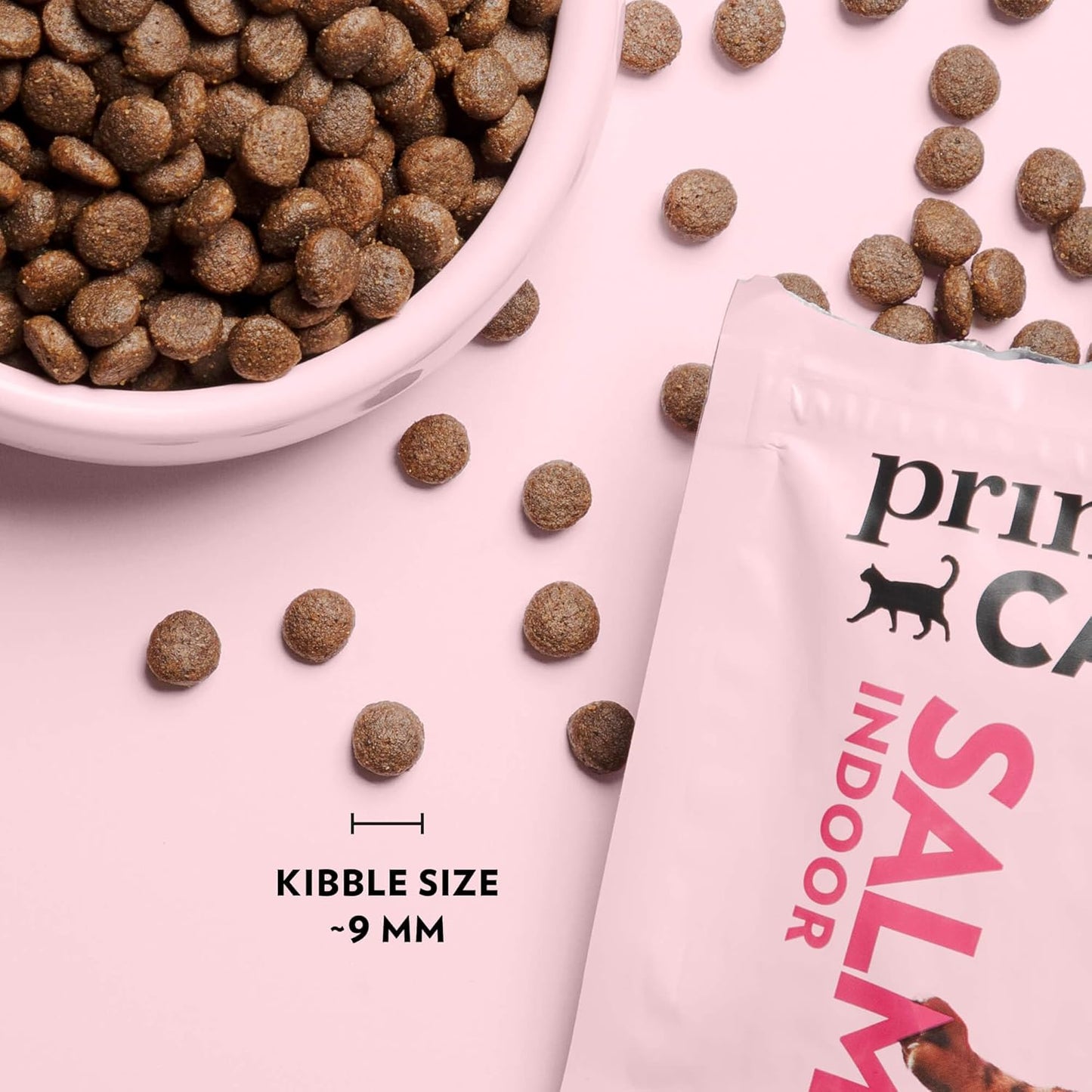 PrimaCat - Complete Dry Salmon Flavoured Cat Food, Indoor Adult Cat Food, 400g- Amazon Exclusive