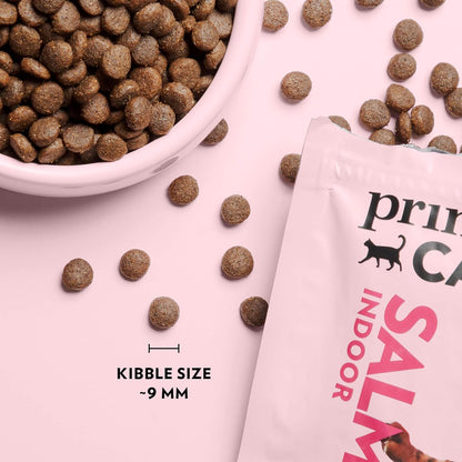 PrimaCat - Complete Dry Salmon Flavoured Cat Food, Indoor Adult Cat Food, 400g- Amazon Exclusive