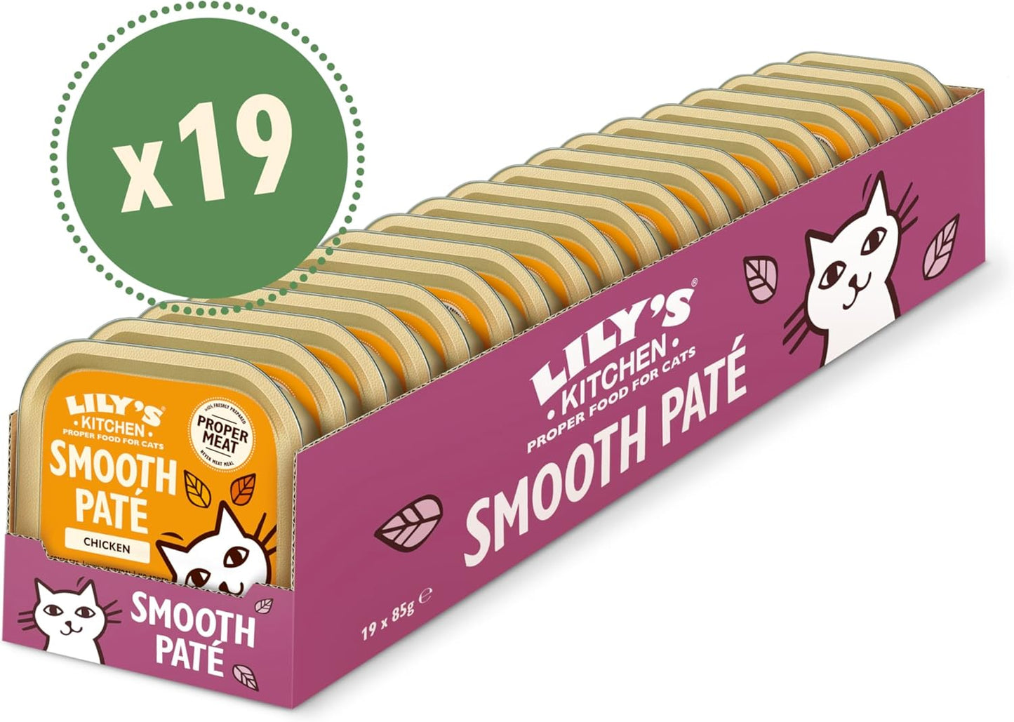 Lily’s Kitchen Smooth Chicken Paté Complete Adult Cat Food 19 x 85g