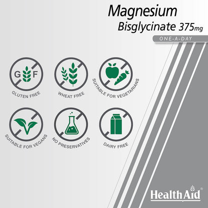 HealthAid Magnesium Bisglycinate Vegan Tablets