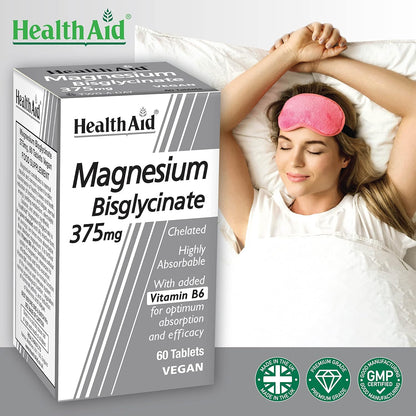 HealthAid Magnesium Bisglycinate Vegan Tablets