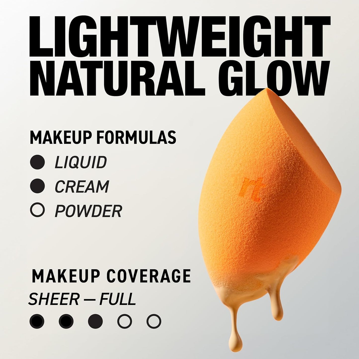 Real Techniques Miracle Complexion Sponge for Liquid & Cream Makeup, 3-Point Design for Seamless Application, Streak-Free Natural Dewy Finish, Latex-Free, Cruelty-Free, Vegan, Easy to Clean, 1 Count
