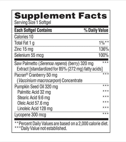 Trunature 644585 Prostate Plus Health -250 Softgels